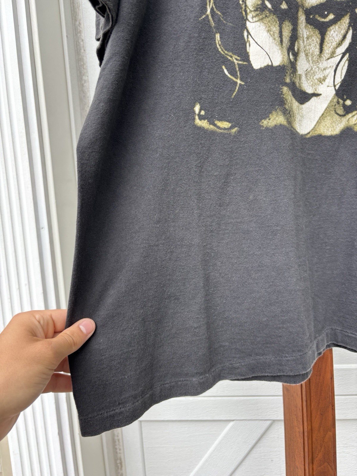 Vintage The Crow Brandon Lee Big Face Single Stitch Black Movie T Shirt Mens XL
