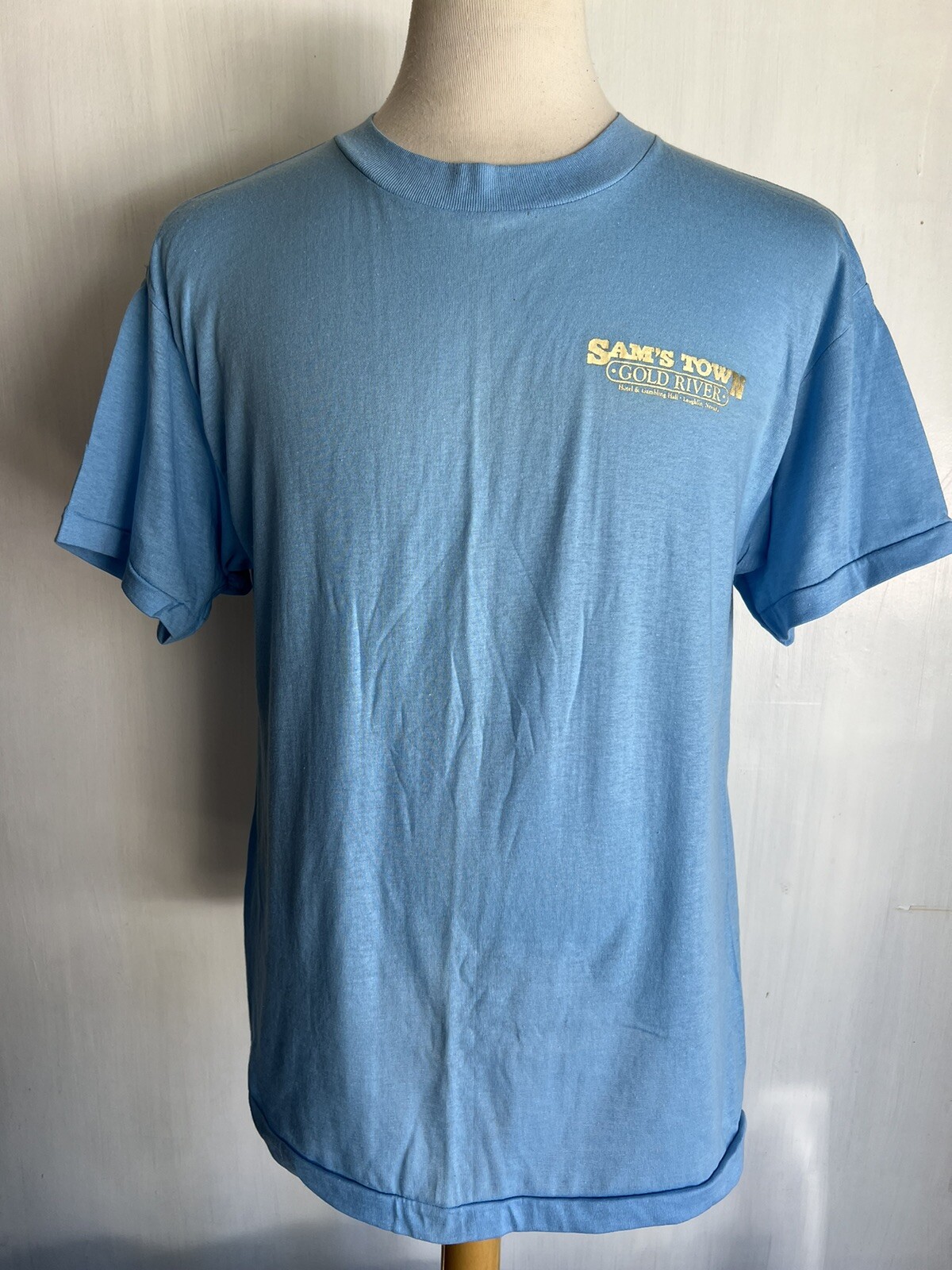 SAM’S TOWN GOLD RIVER Official Vintage 80’s Laughlin Nevada Casino T-Shirt Large