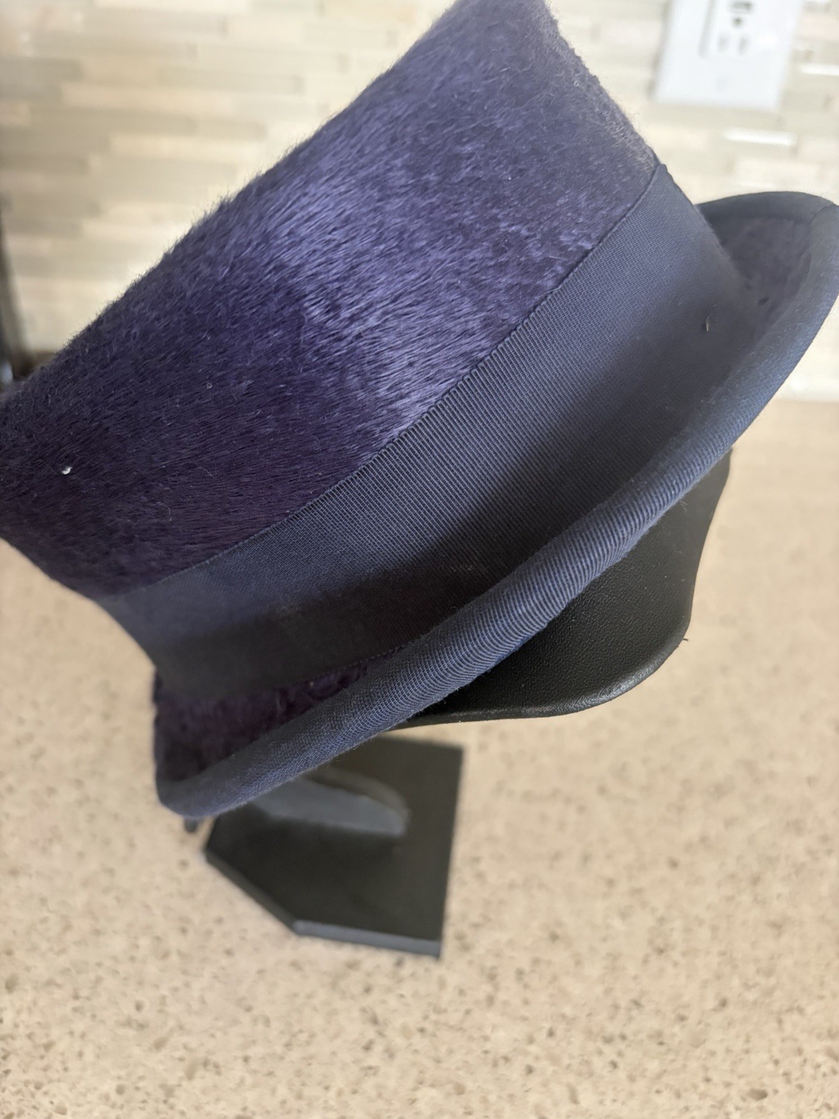 1Vintage Child’s Felt Riding Top Hat, english Equestrian, Size Small