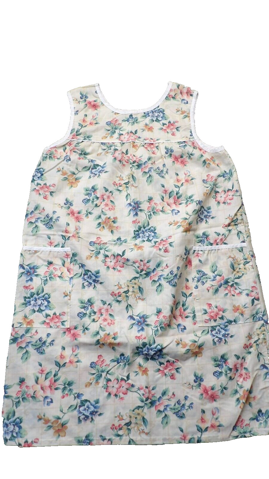 Vintage Yellow Floral Victorian Prairie style Night Dress or House Dress 70’s