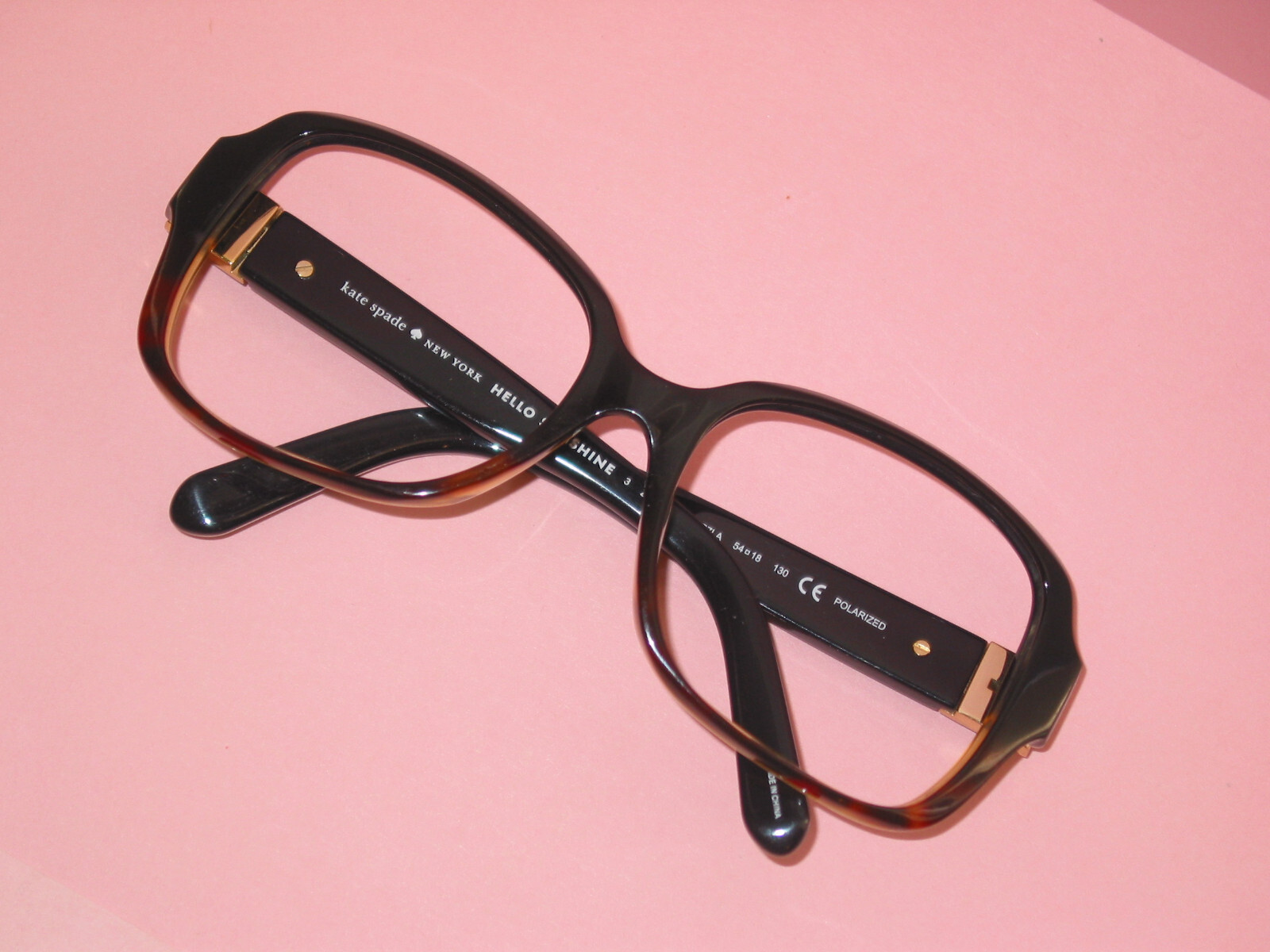 Vintage KATE SPADE New York ~ 54 18 Black Eye Glass Frame
