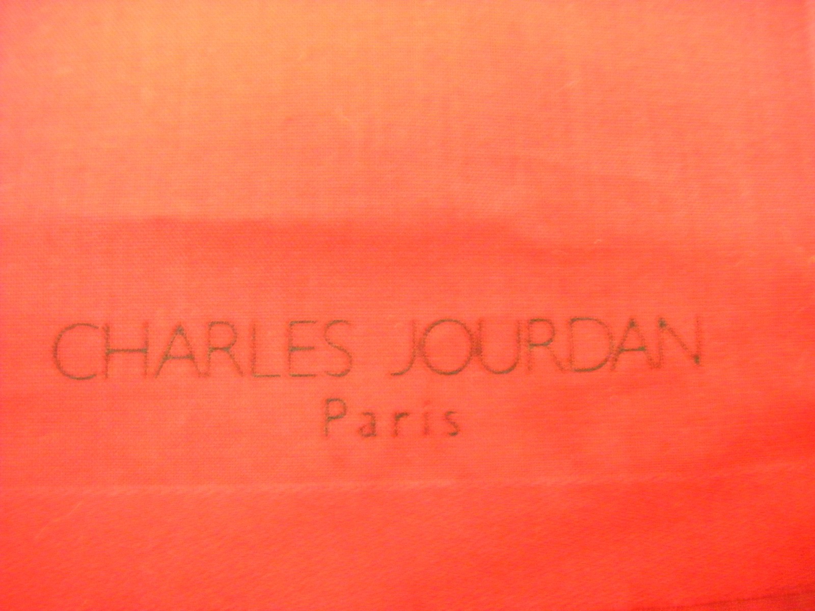 Vintage CHARLES JOURDAN PARIS Red Pocket Square Scarf- 11.25″ X 11.25″