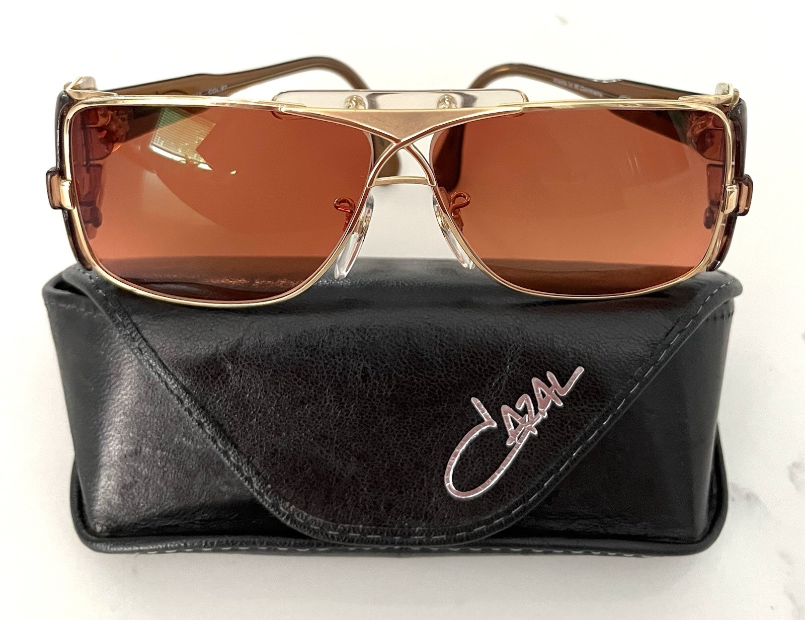 🔥Vintage Cazal 955 Legends COL 97 —80s Gold Wraparound Grail —West Germany Made
