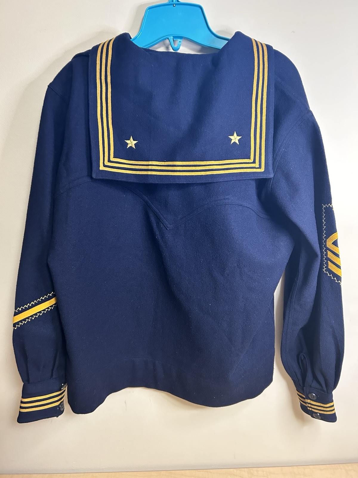 VTG Women’s 1940s Sis Hopkins Navy Crackerjack Uniform Style Shirt M? Hollywood