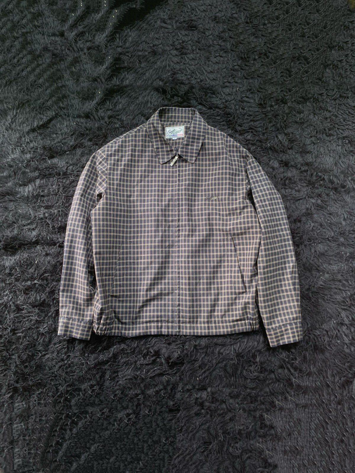 Original Crocodile Retro Plaid Zip Jacket Preppy Golf Style (SEE DESCRIPTION!!!)