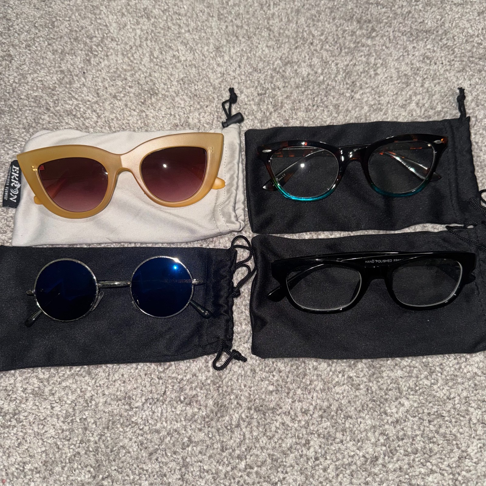 Set of Four Eyeglasses Vintage Inspired