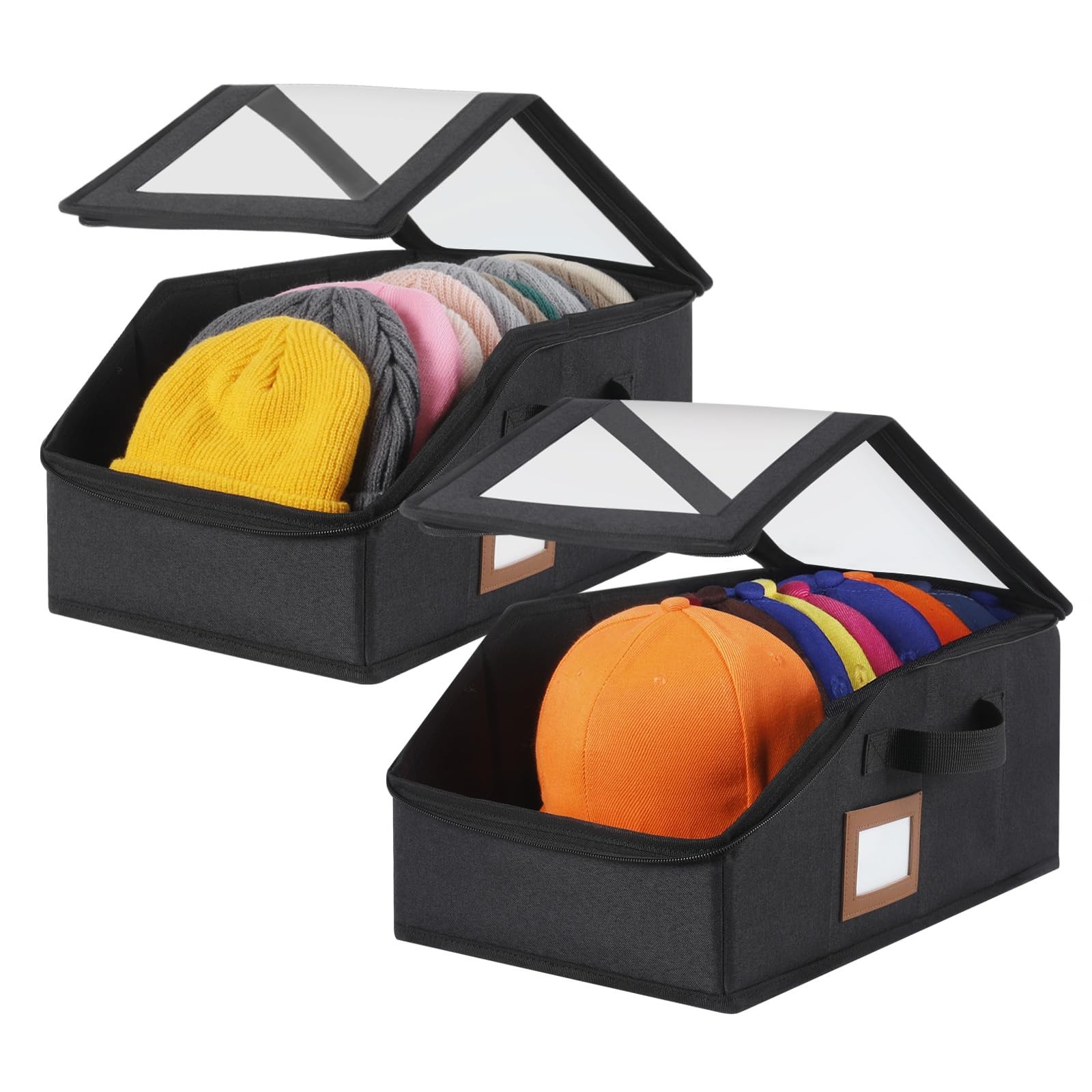 2 Pack Hat Storage for Baseball Caps-Holds Up to 28 Caps, Hat Organizer for C…