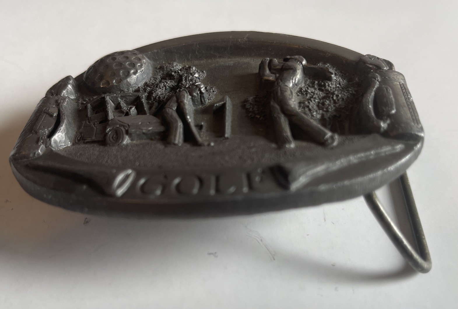 Vintage Belt Buckle Golf Masterpiece 3.5 inches BA-196 Buckles Of America