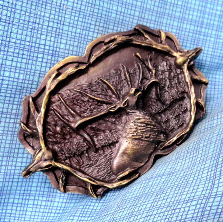 Bull Elk Belt Buckle Rustic Western Antler Skull Hunter Sportsman Cowboy .BLT285