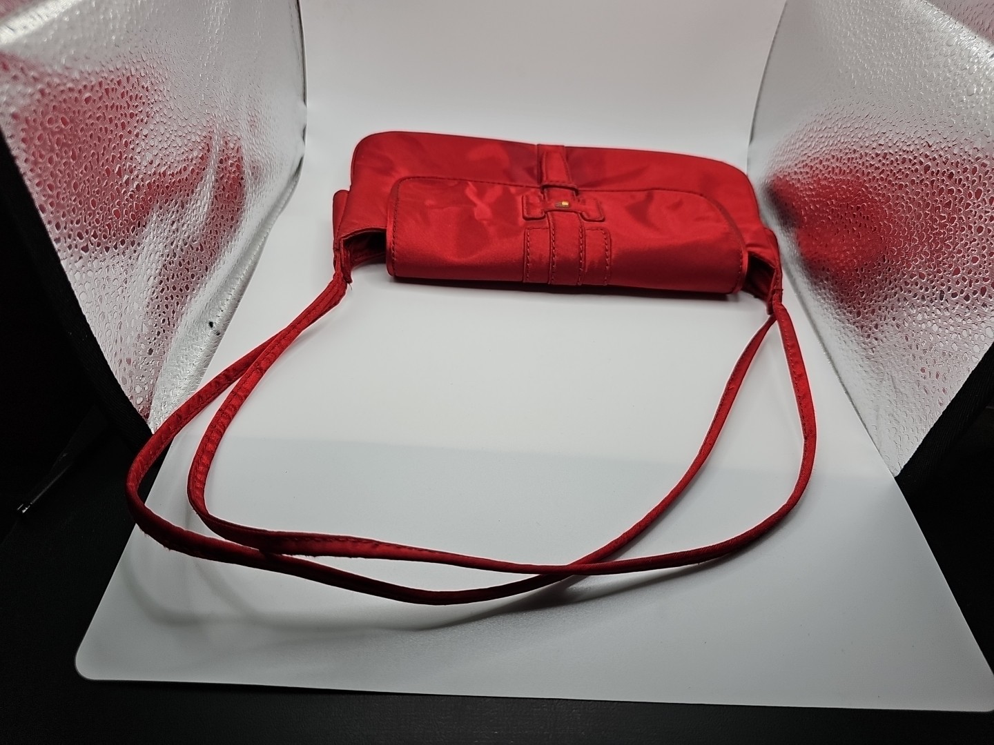 Vintage Tommy Hilfiger Red Evening Bag Approx 10×6