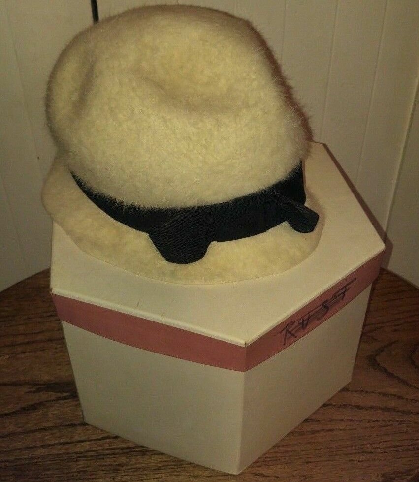 Cherry and Webb Mid Century Yellow Straw Ribbon Sunday Dress Hat
