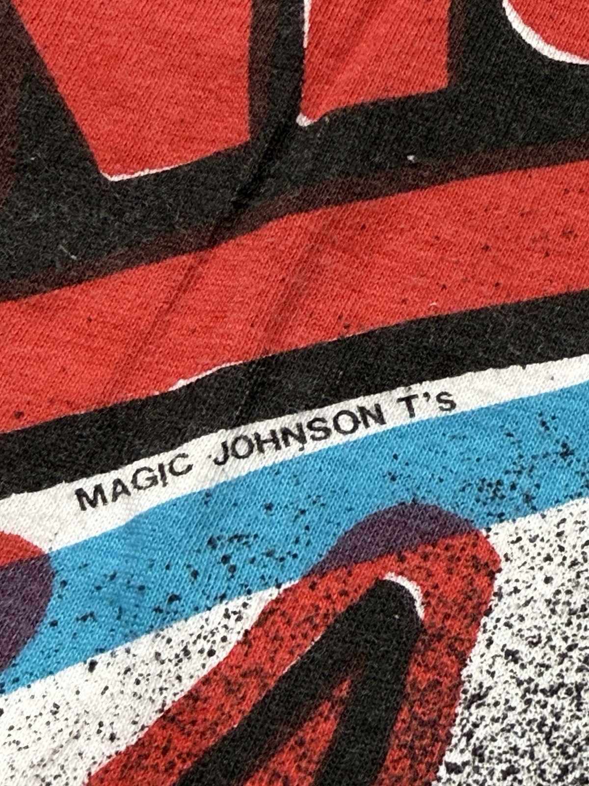 Vintage Magic Johnson T’s New York Giants AOP All Over Print Shirt Size XL