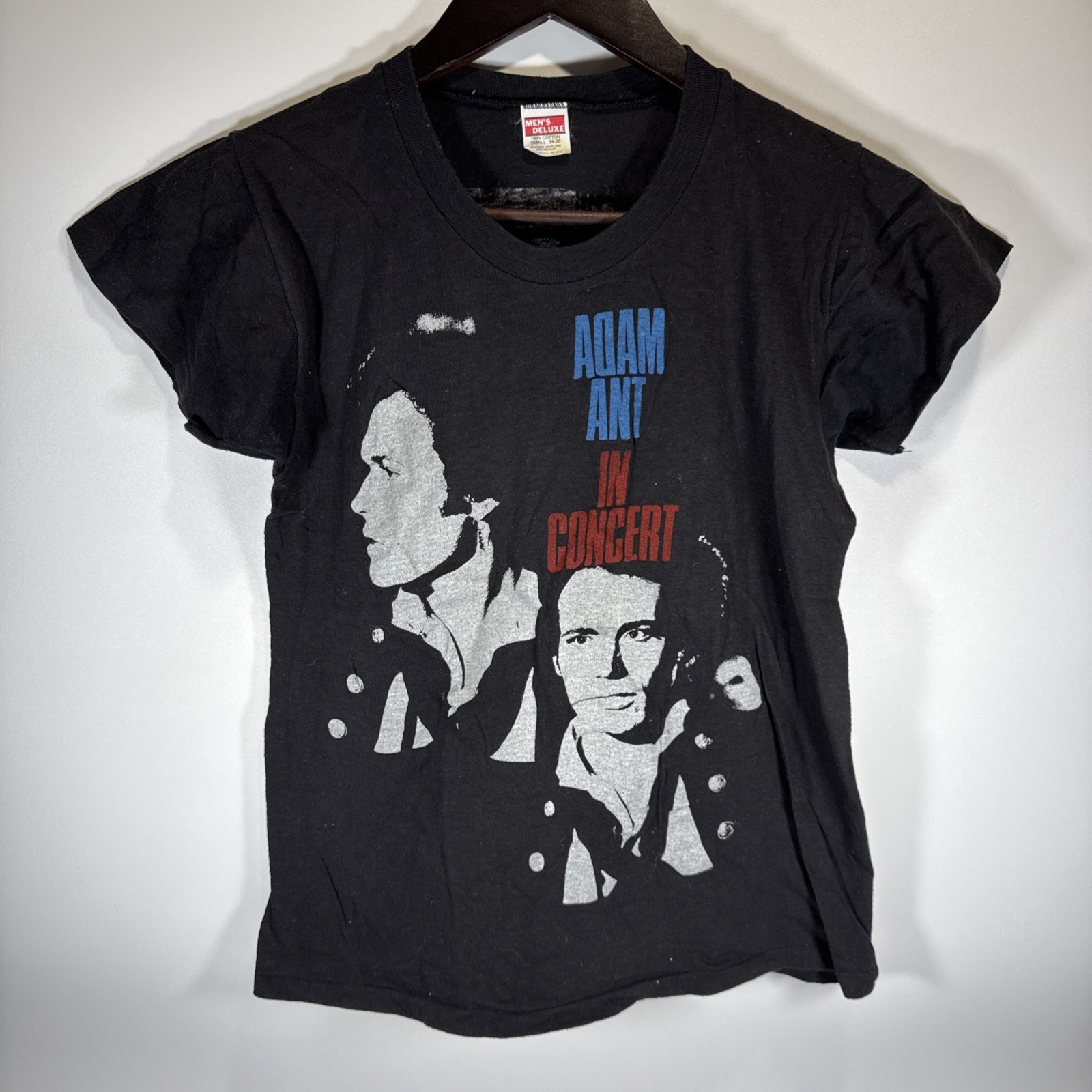 Vintage 1980’s Pop Adam Ant In Concert Friend Or Foe T Shirt Men’s Deluxe Small