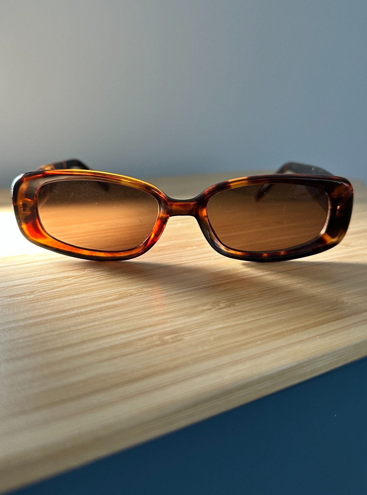 Vintage Sunglasses, UNIQUE SHADES, Full Tortoise Frame & Sepia Lenses