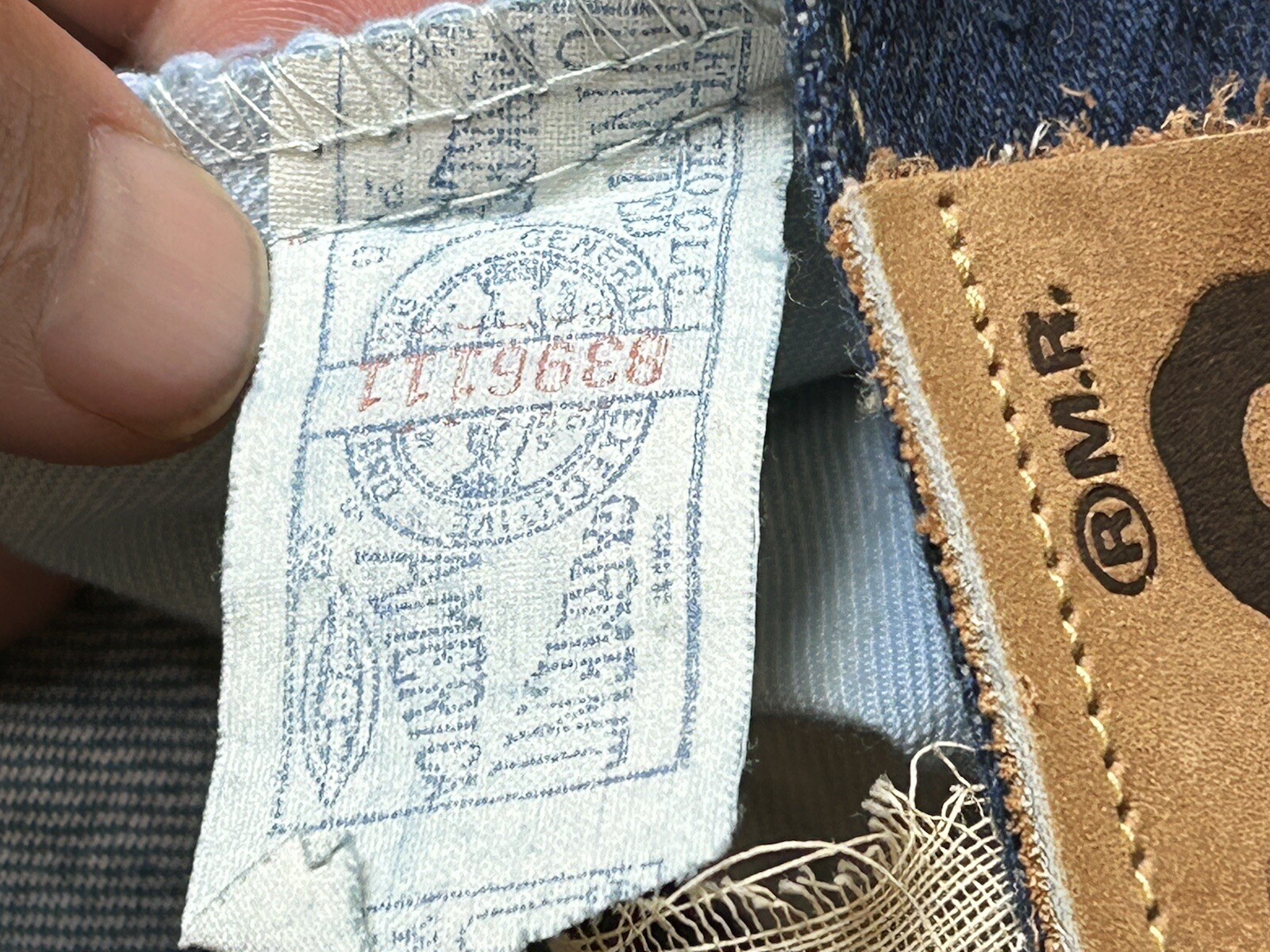 Vtg 70s Lee Riders 5 Pocket Sanforized Jeans Union Made in USA Talon Zip sz 24