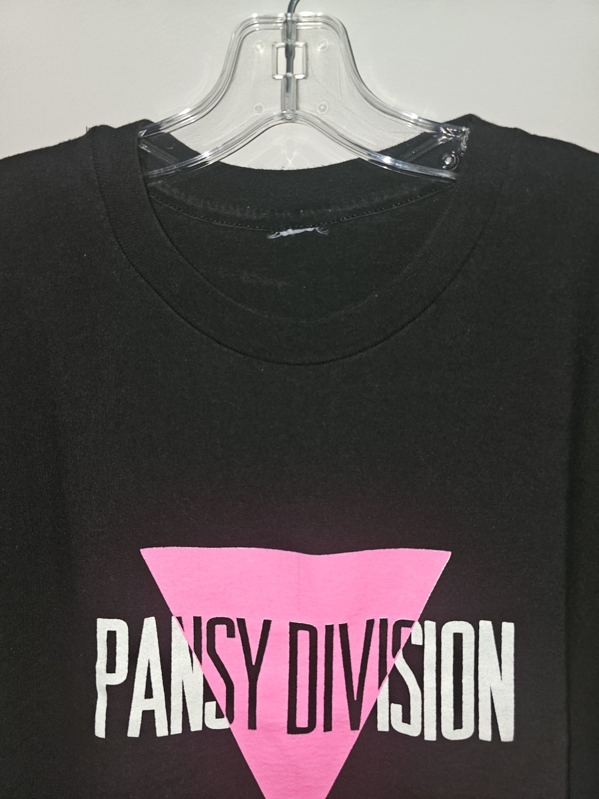Vintage Pansy Division Large Mens Black Graphic Logo Single Stitch Tee LGBT