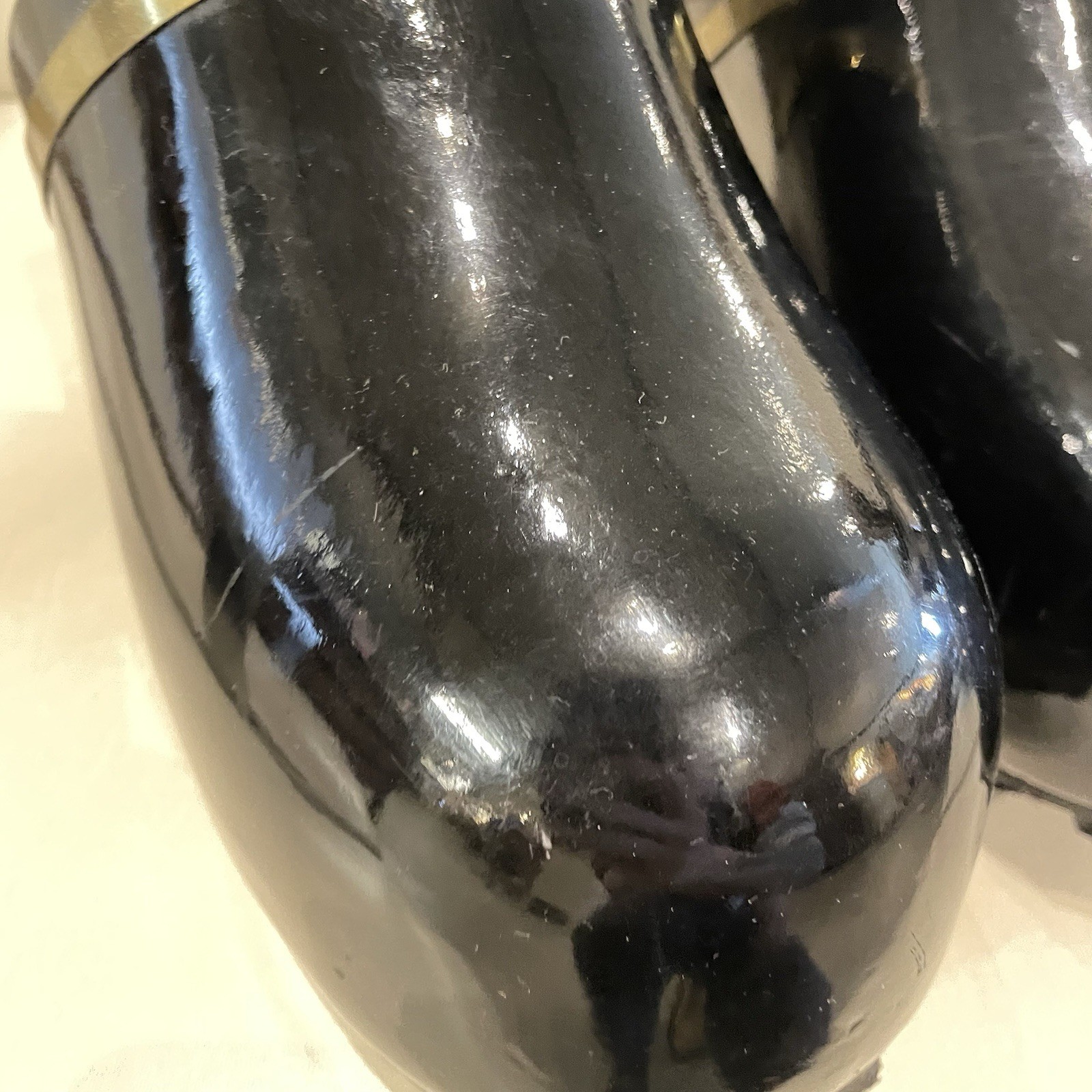 70s Famolare Amsterdam Black Dutch Bubble Clogs Fiberglass Size 8 Made In Italy