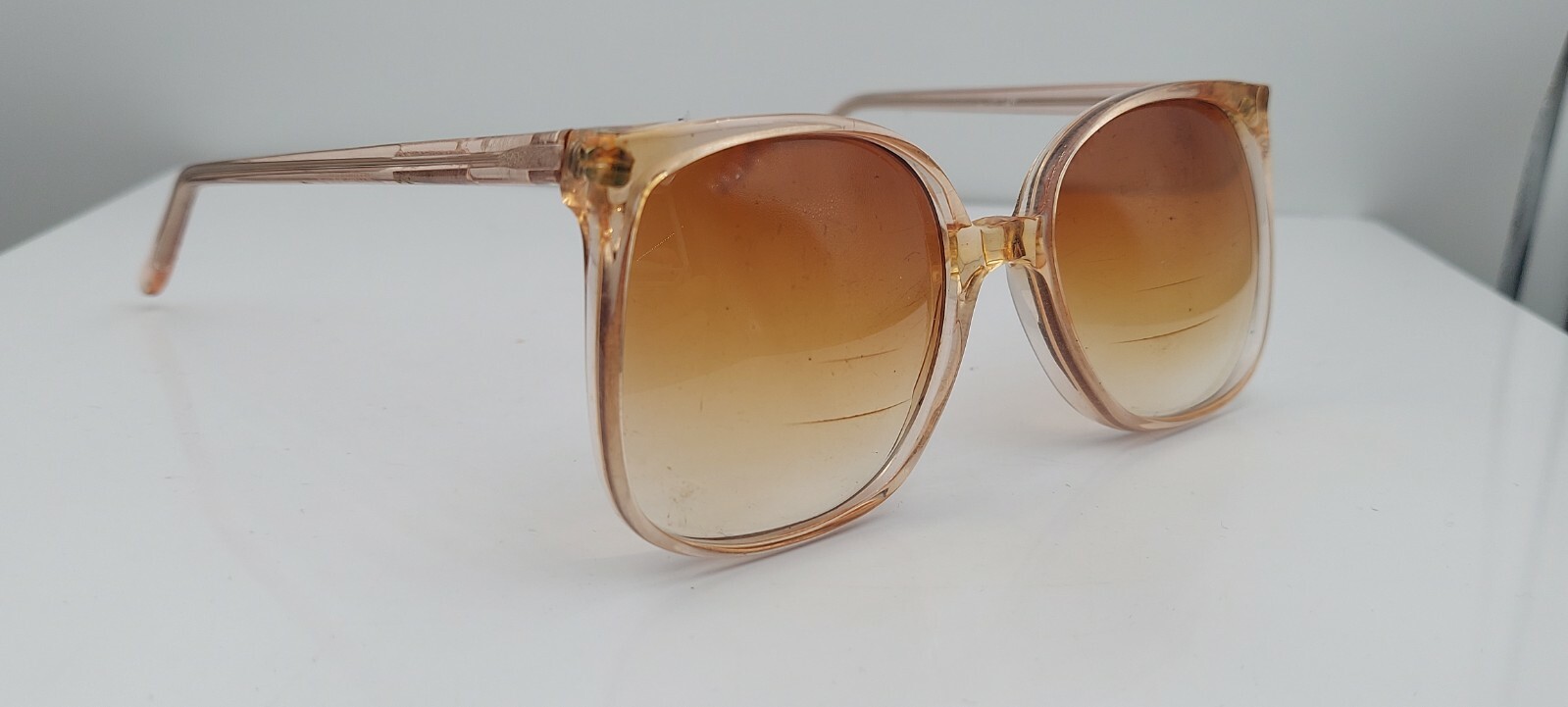 Vintage Jordache Highlander Brown Oval Sunglasses FRAMES ONLY