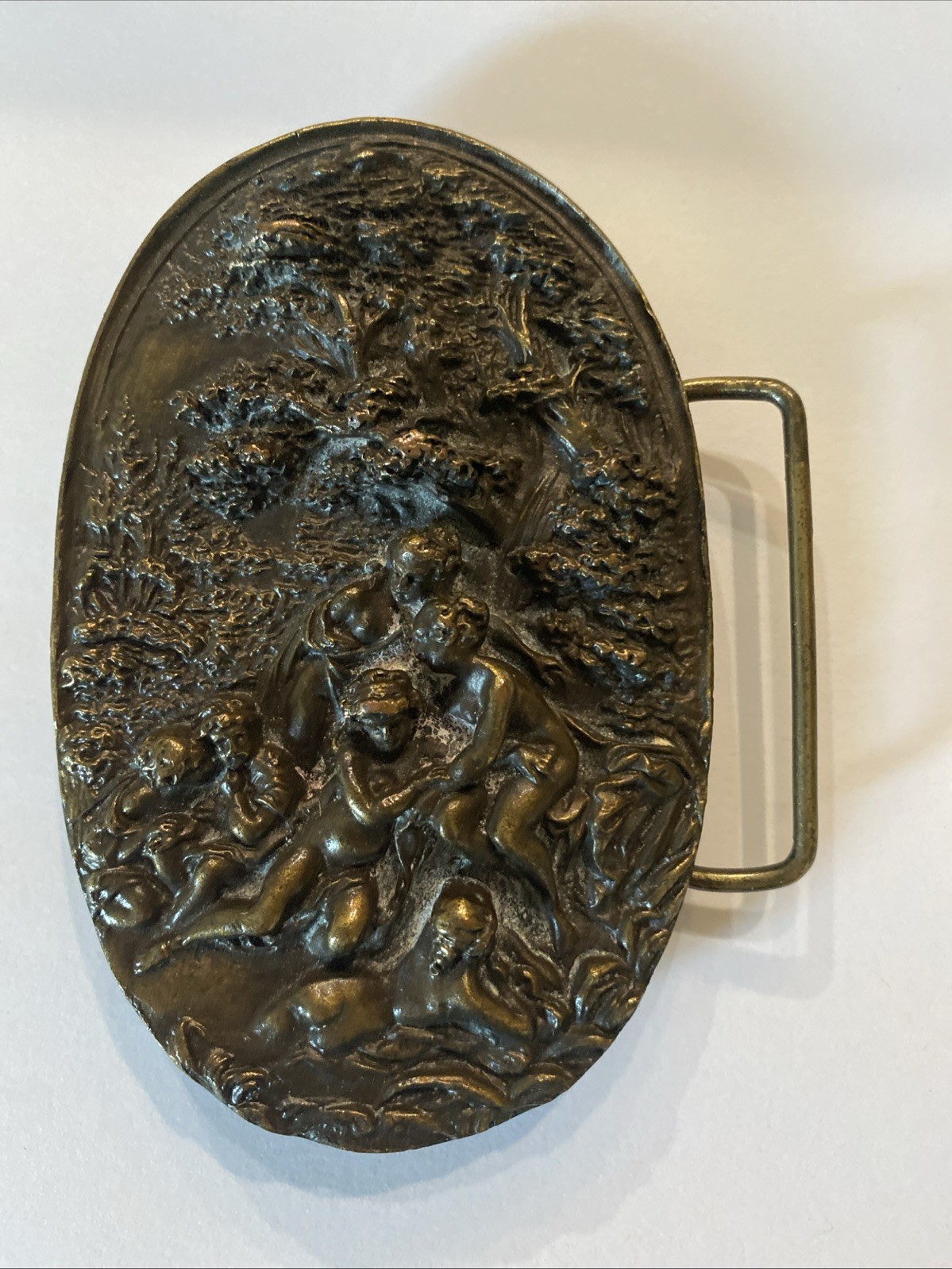 Nudes in The Woods Woman Art Nouveau Belt Buckle Bergamot Napoleon Emperor B-180