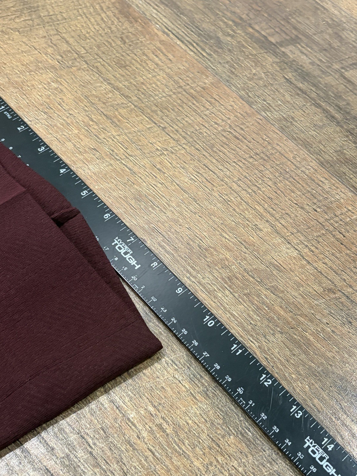 Vintage 70s Sansabelt Jaymar Slack Pants 34×29 Textured Maroon Flared