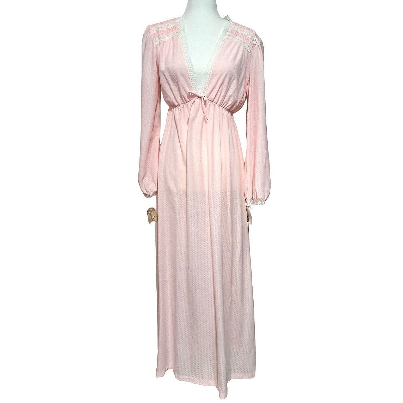Barad & Co Nightgown Women Large Pink Vintage Deadstock ILGWU Made in USA