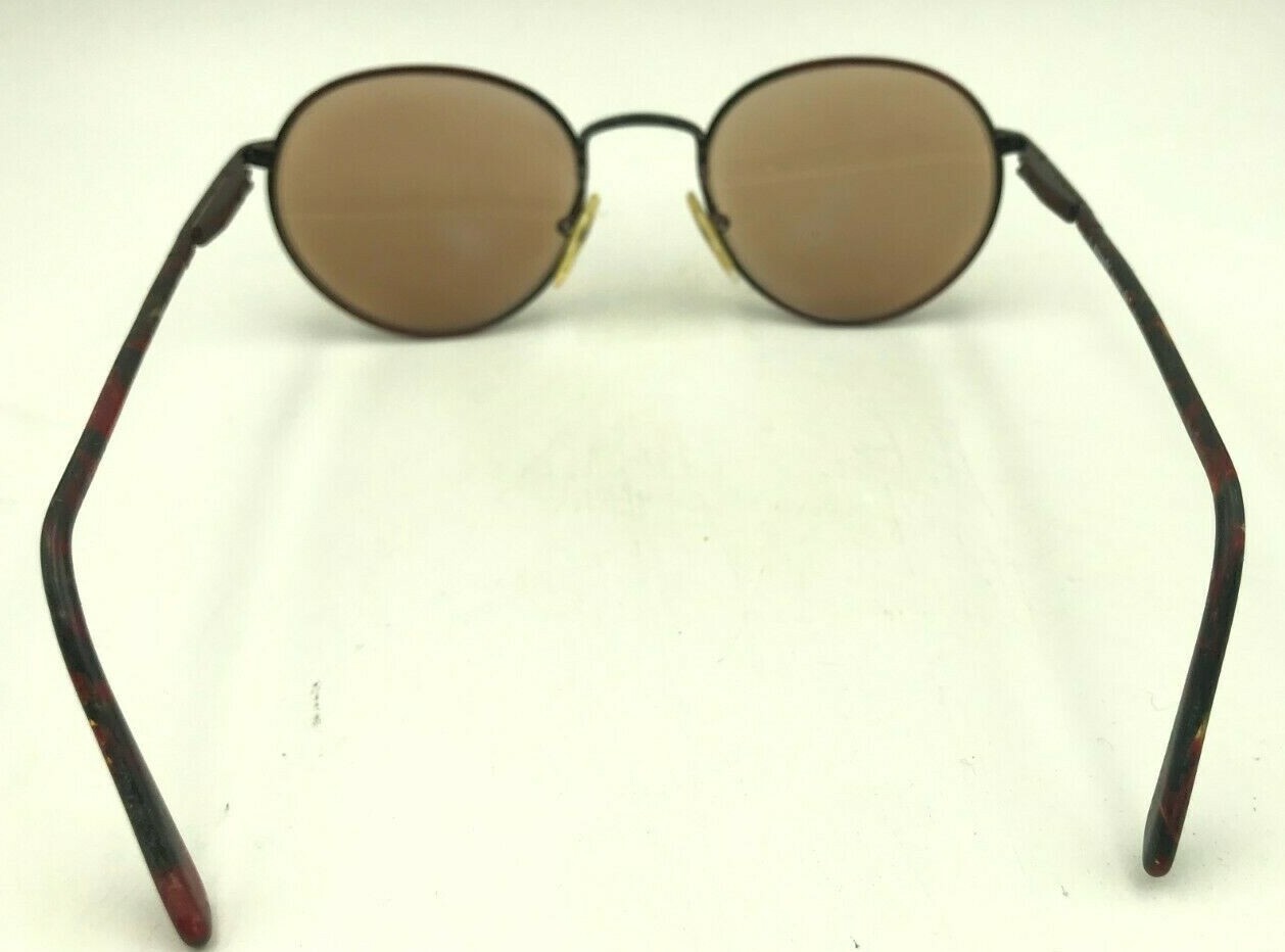 Vintage Marcolin Metropolis 8664 931 Red Round Sunglasses Italy FRAMES ONLY