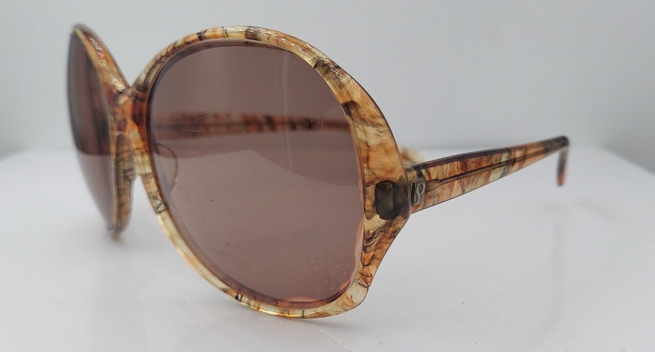 Vintage Pathway Margie Brown Oval Oversized Sunglasses USA FRAMES ONLY