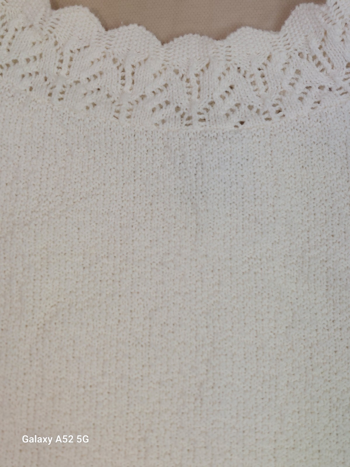 Vintage Ivory Lace Knit Top Cottagecore Coquette Soft Girl Sweater M L
