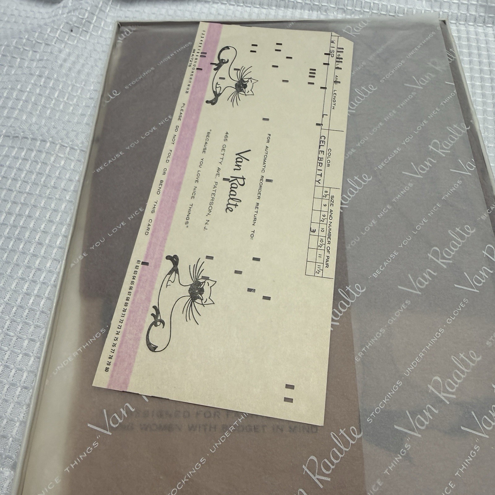 2-Vtg 50s VAN RAALTE Wisp Celebrity 10 L Nylon Hose Stockings Seam New Box