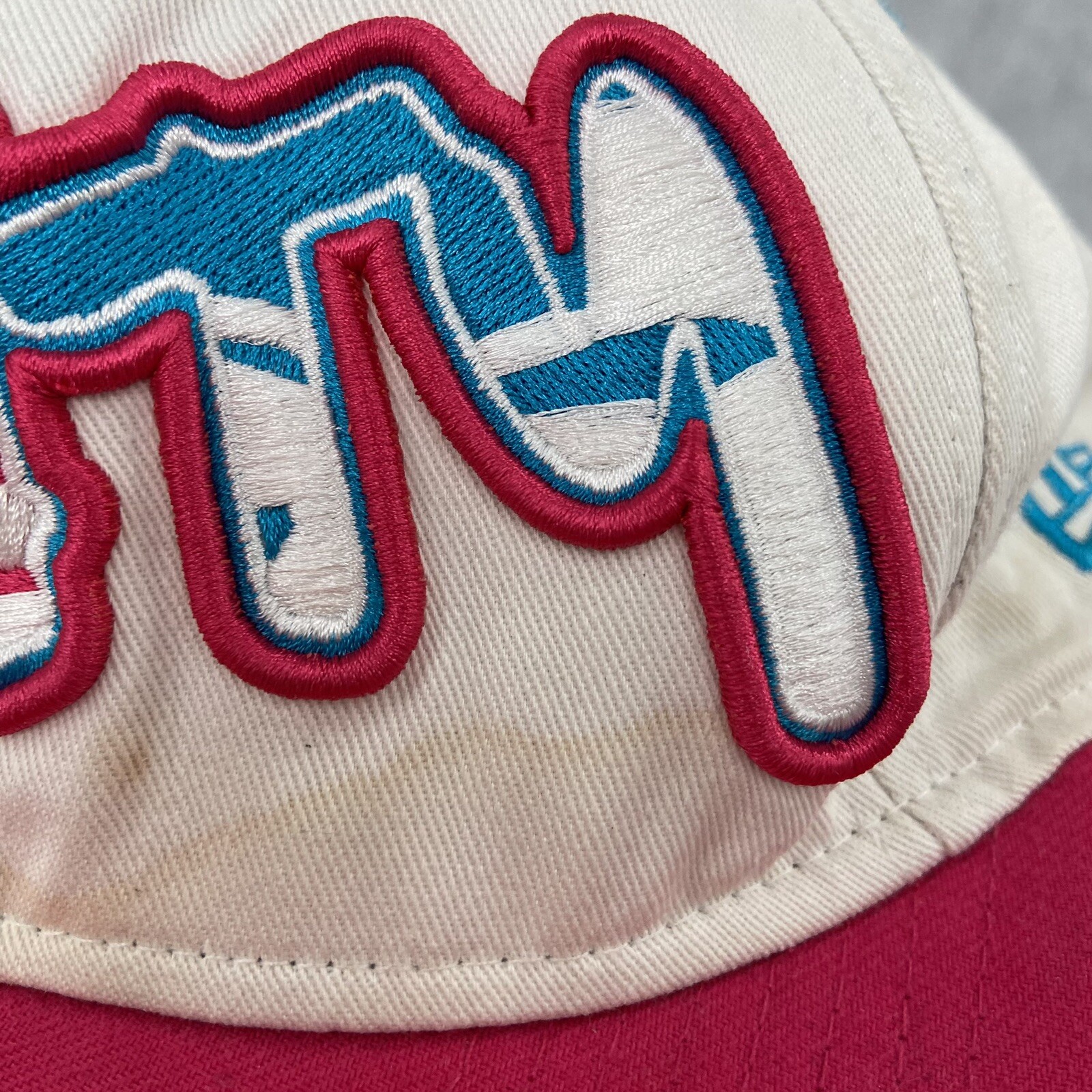 VINTAGE Style New Era DIRTY Snapback Adult Hat Graffiti Pink Blue Cap Men Cotton