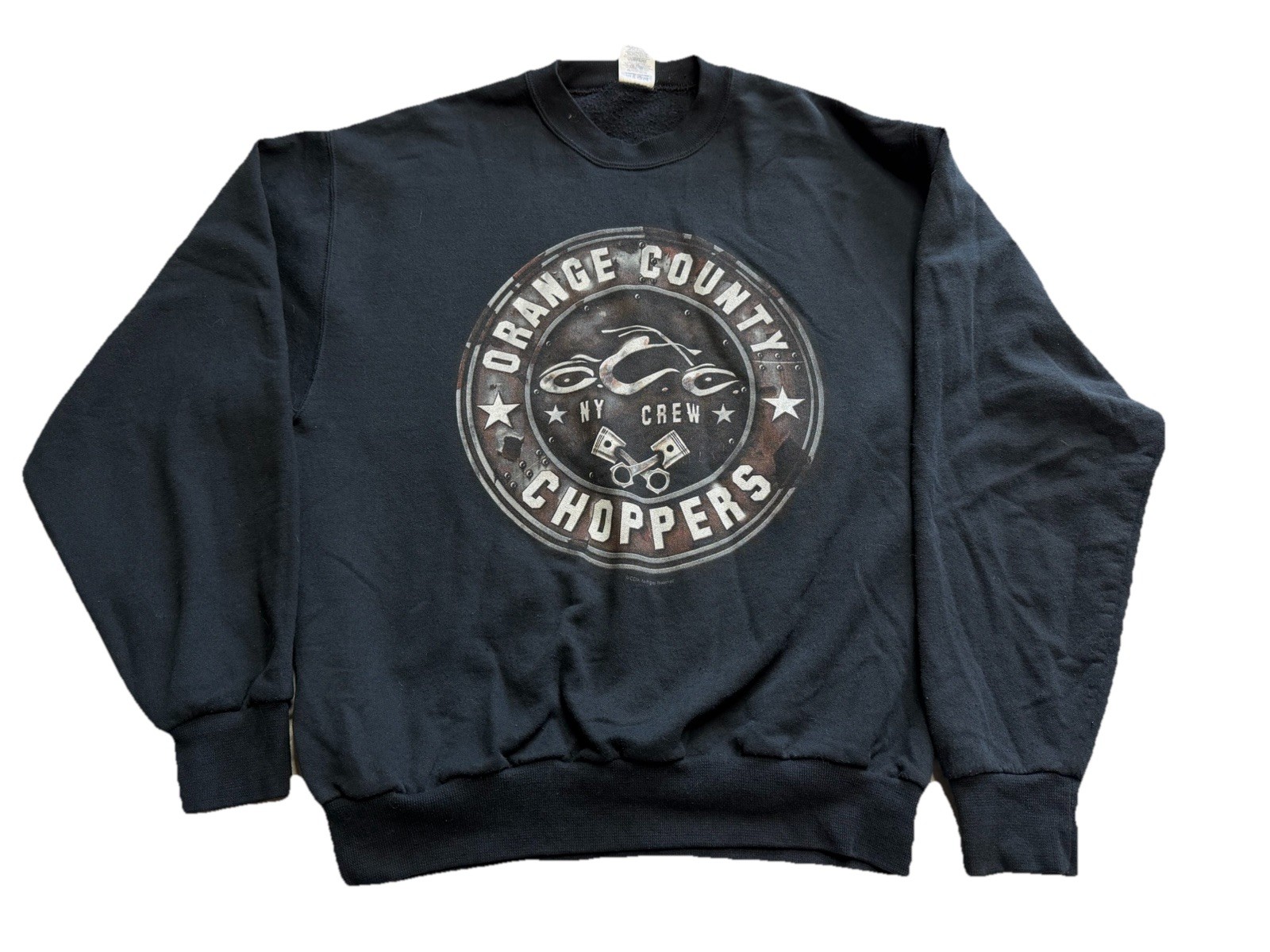VTG 2000 Orange County Choppers Gray Graphic Sweatshirt Men’s Medium Y2K Grunge