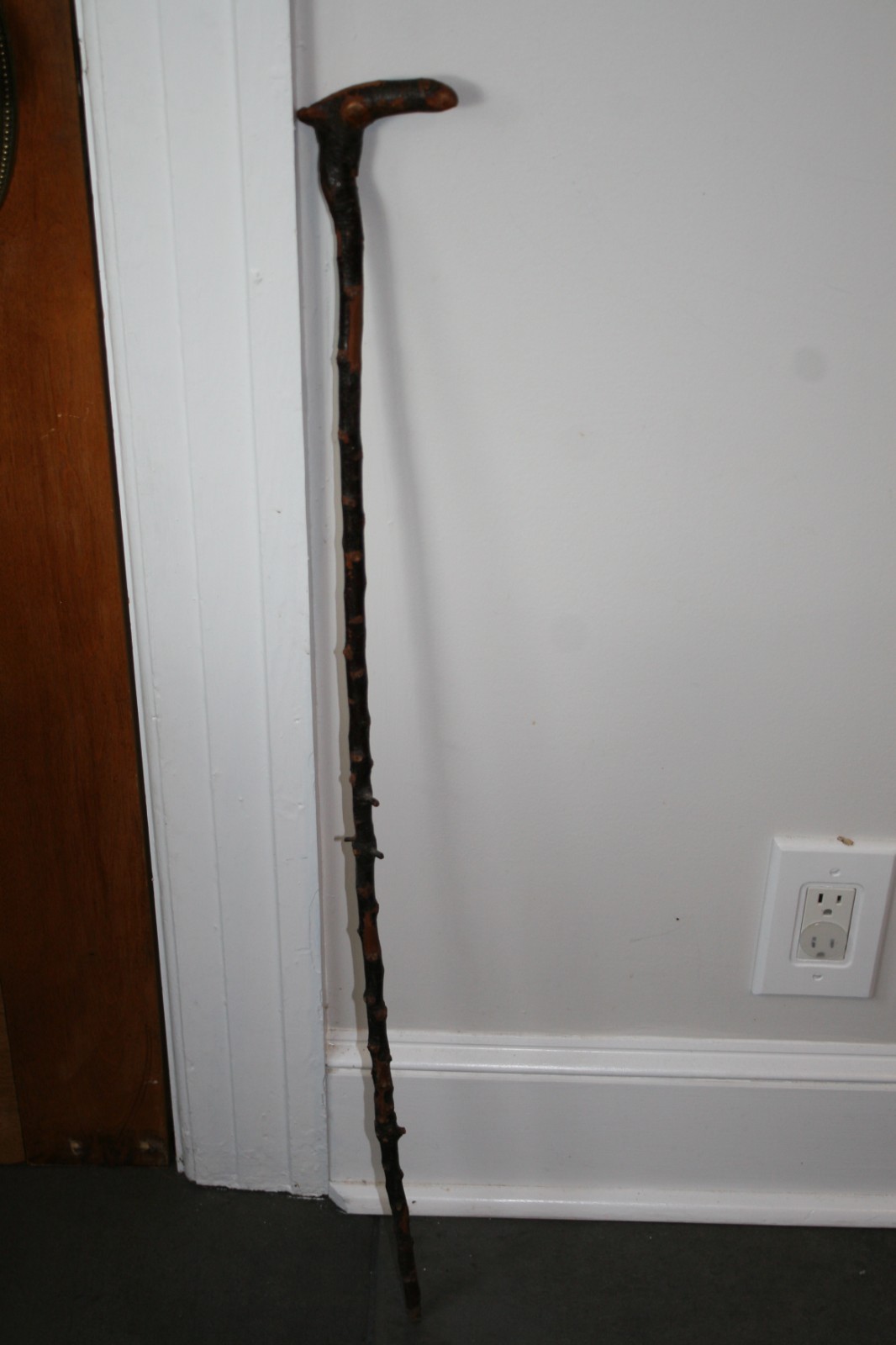Vintage Irish Blackthorn Thorny Thin Shillelagh Walking Stick Cane 35″