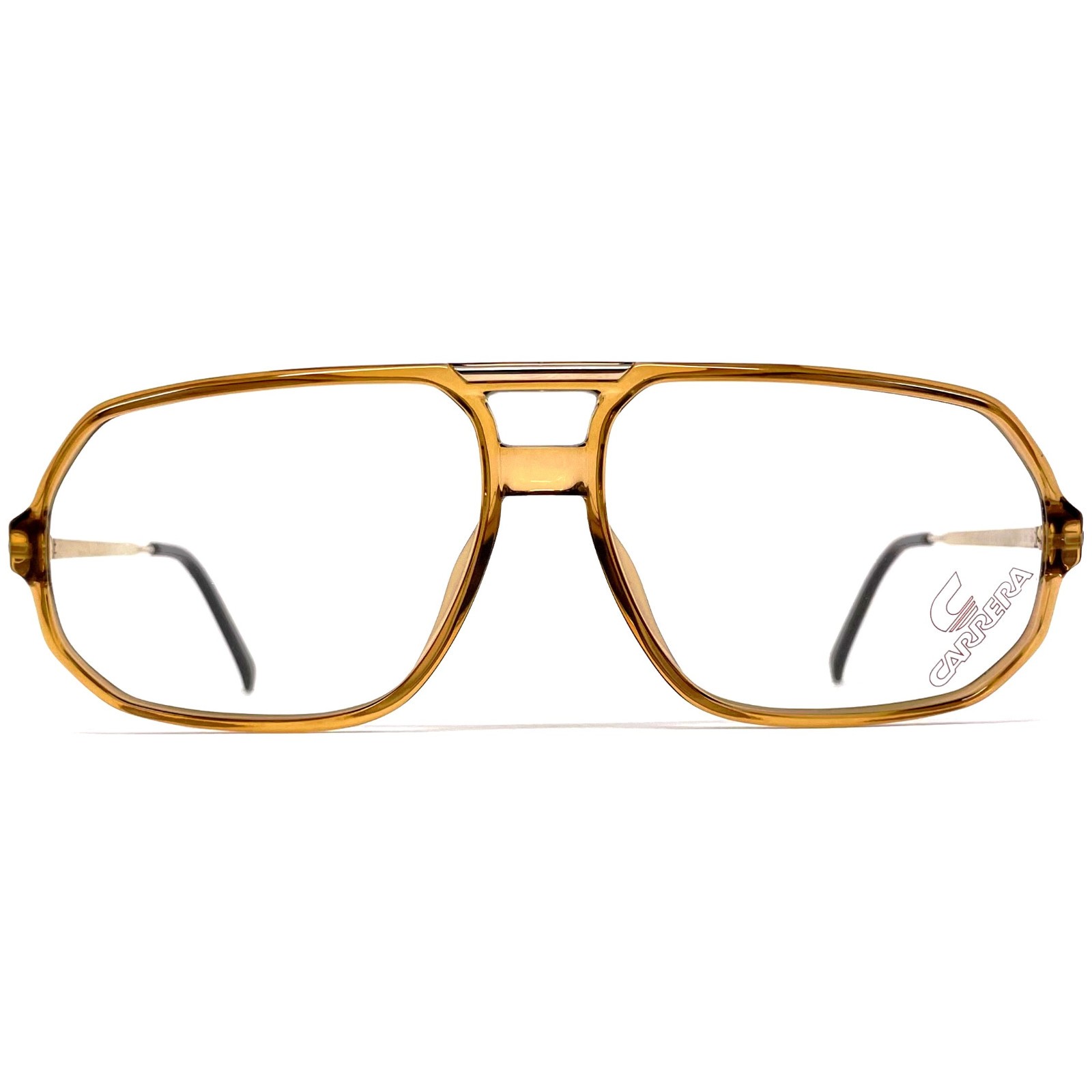 NOS Vintage Carrera 5311 Frames Aviator 1980s Austria Medium Ambar Crystal