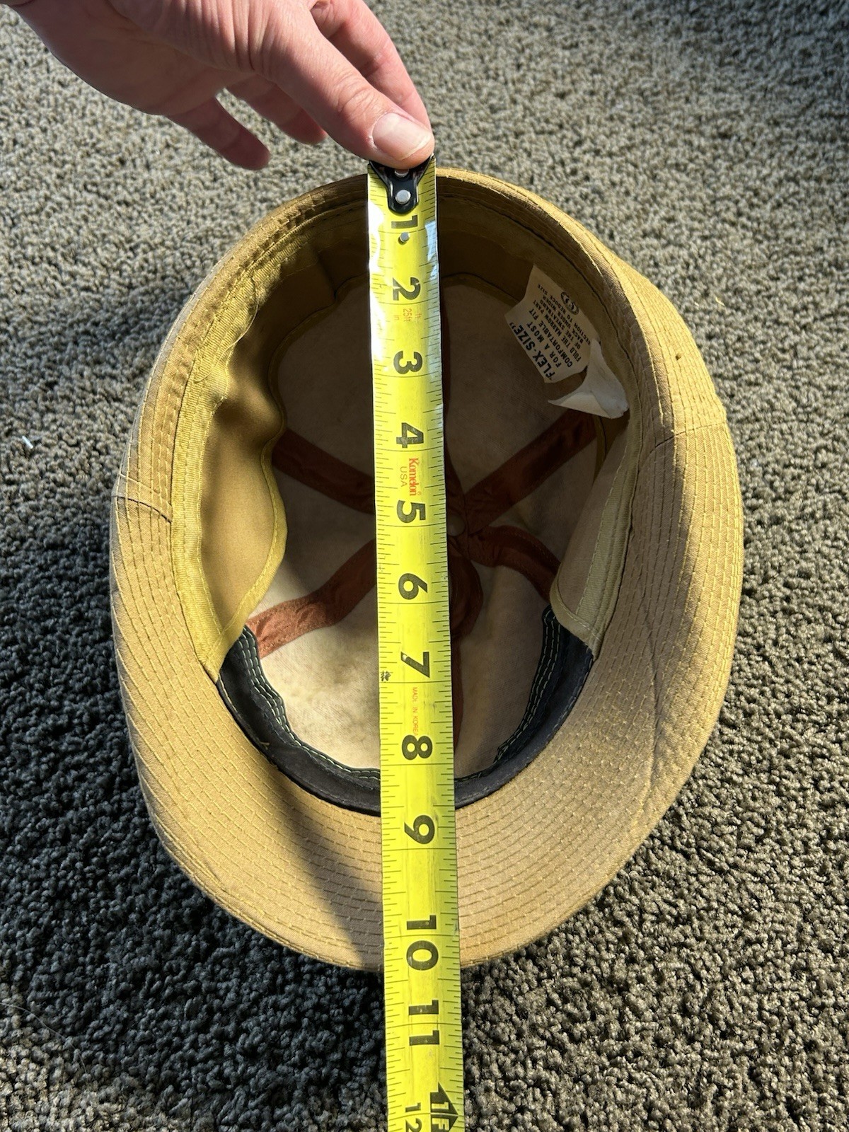 Vintage United Hatters Cap & Millinery Mens Fedora Hat Flex-Size Tan Brown