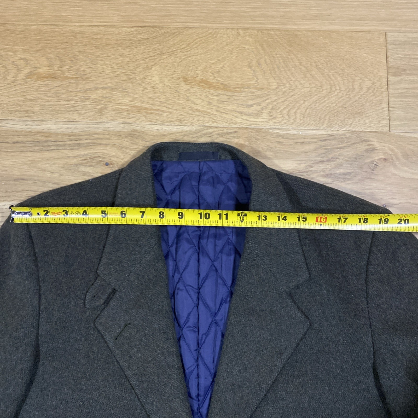 VTG L.L.Bean Wool Blazer Jacket Women’s Size 12 Reg Dark Green Tweed USA Made