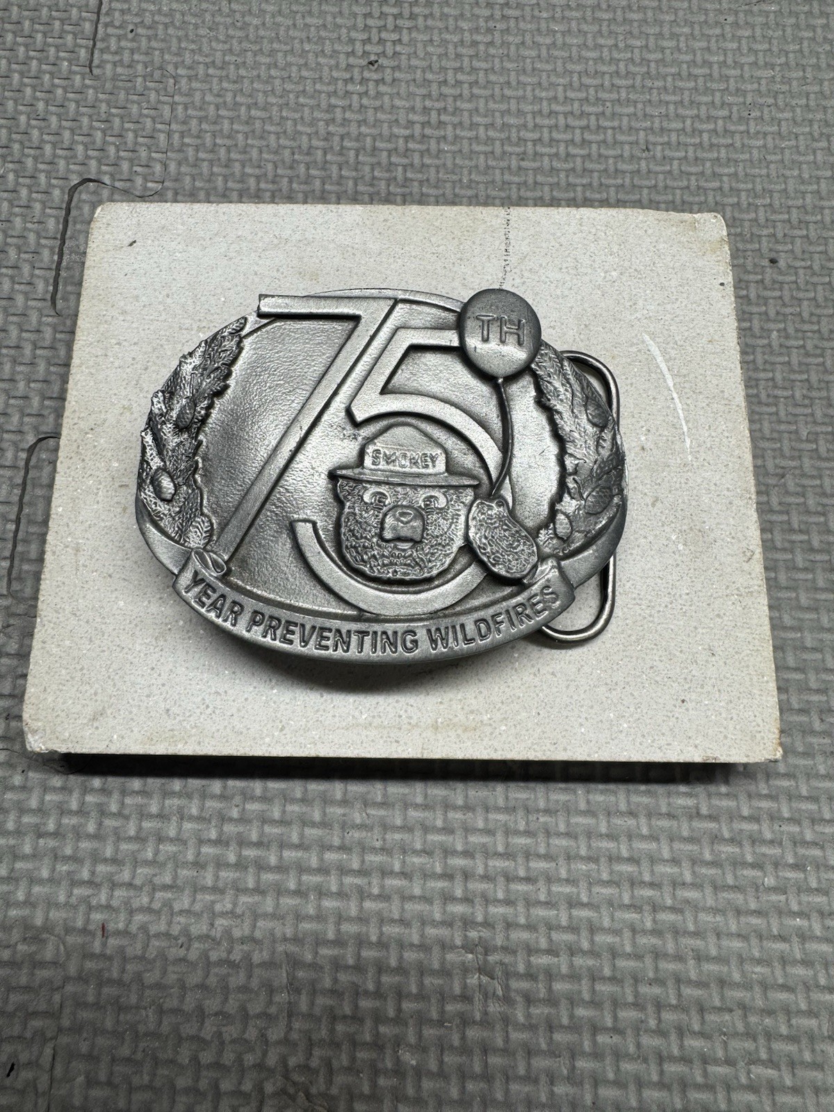 Smokey Bear 75th Birthday (Anniversary) Belt Buckle