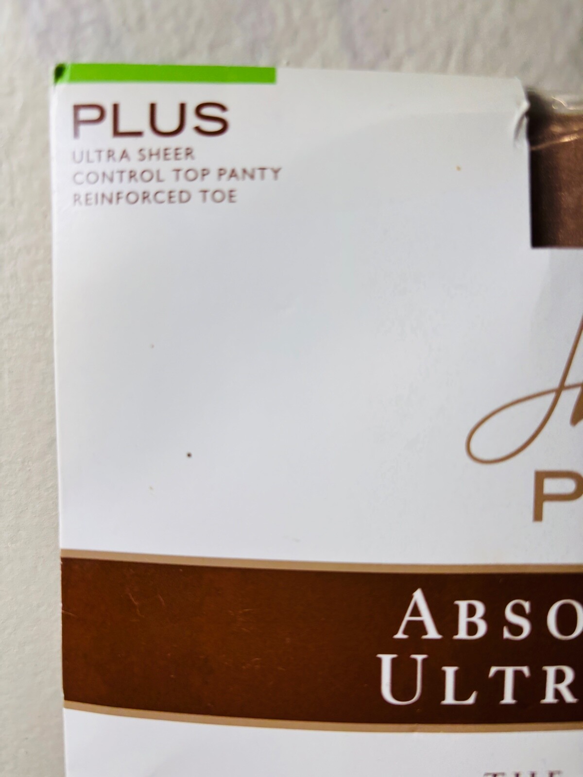 NEW HANES PLUS TOP BARELY THERE PANTYHOSE ABSOLUTELY ULTRA SHEER NYLONS*ONE PLUS