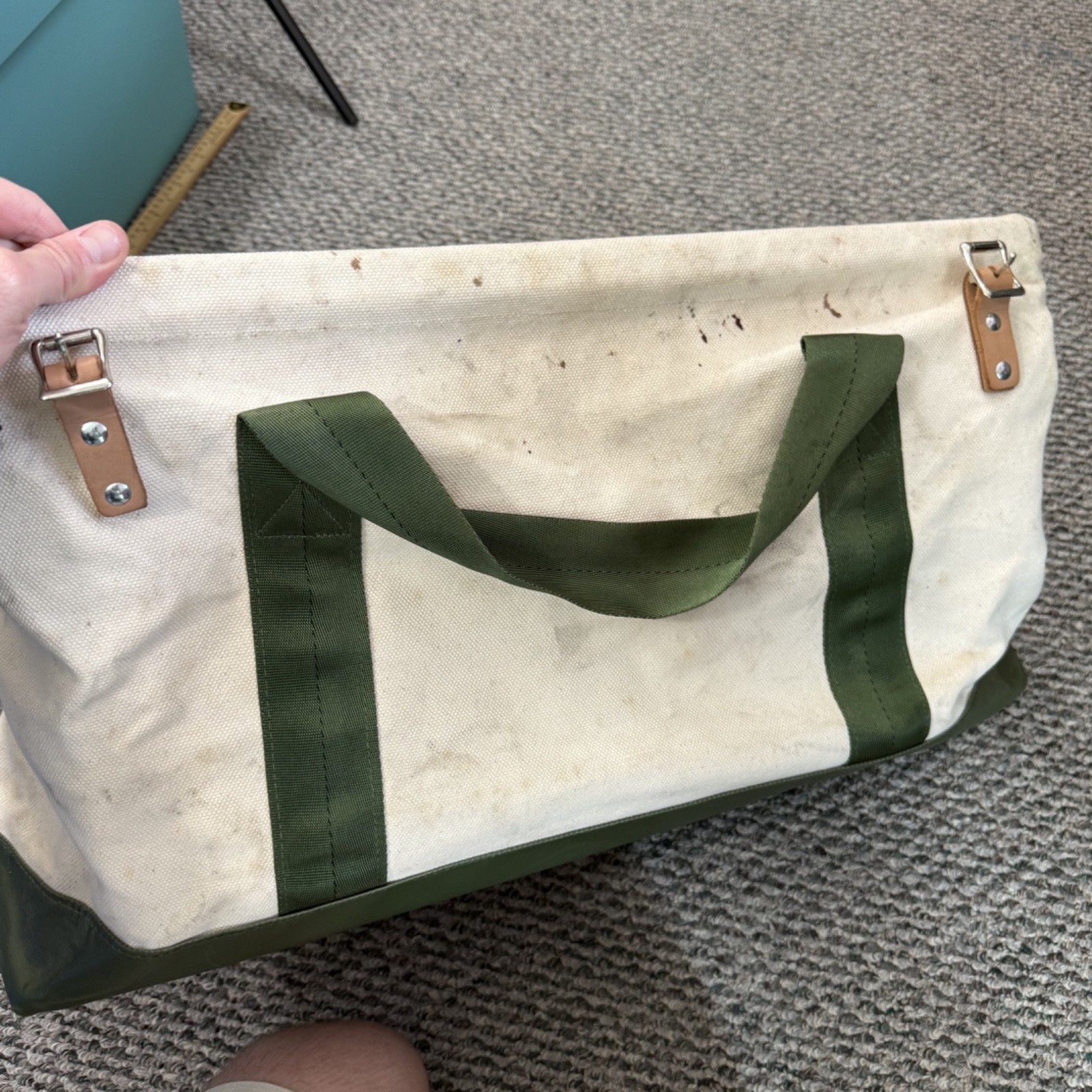 Vintage US Marked Luggage, Money, Tool Canvas Carry Bag, Mail Bag 1950s – 60s