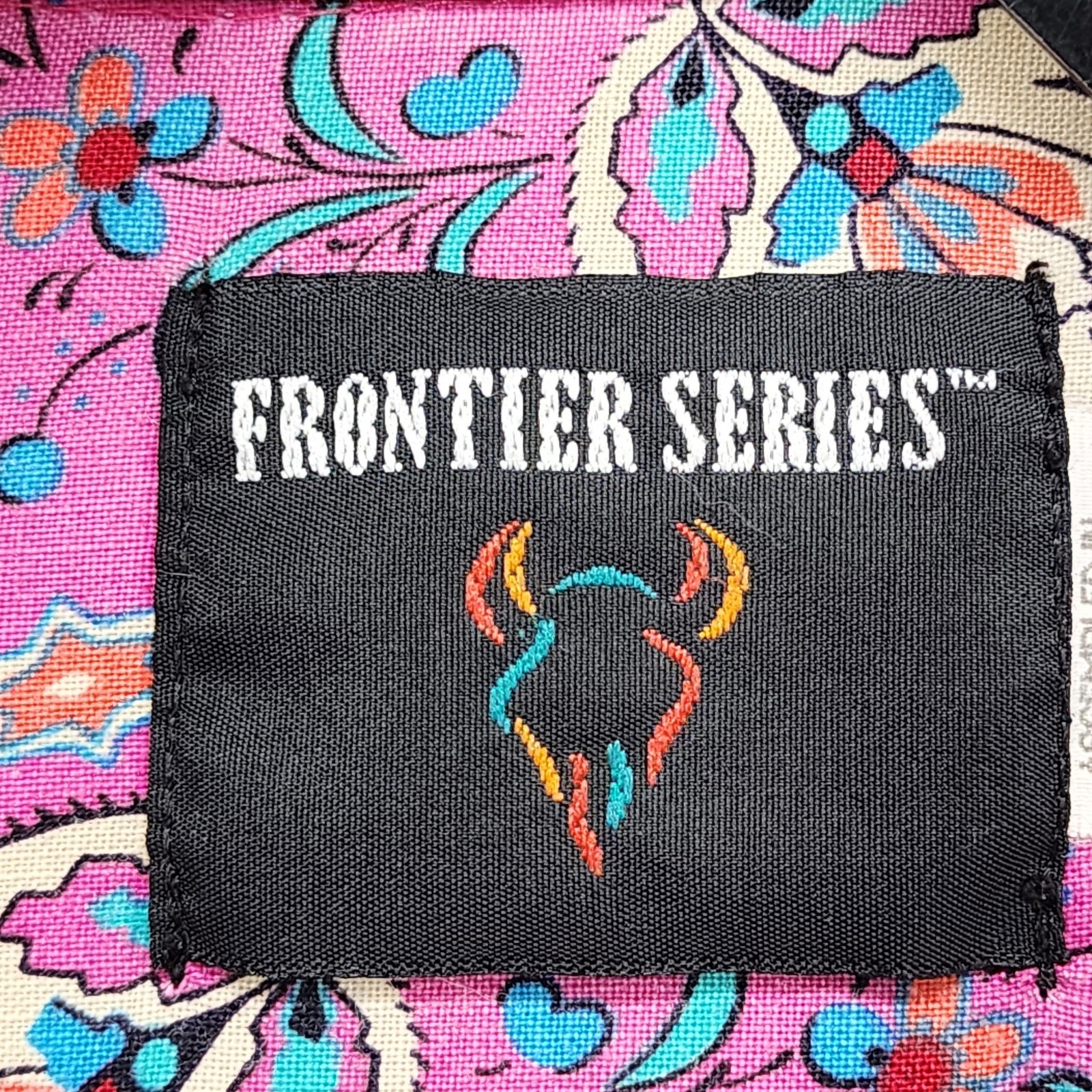 Vintage Frontier Series Top Womens S Pink Floral Long Sleeve Western Cowgirl