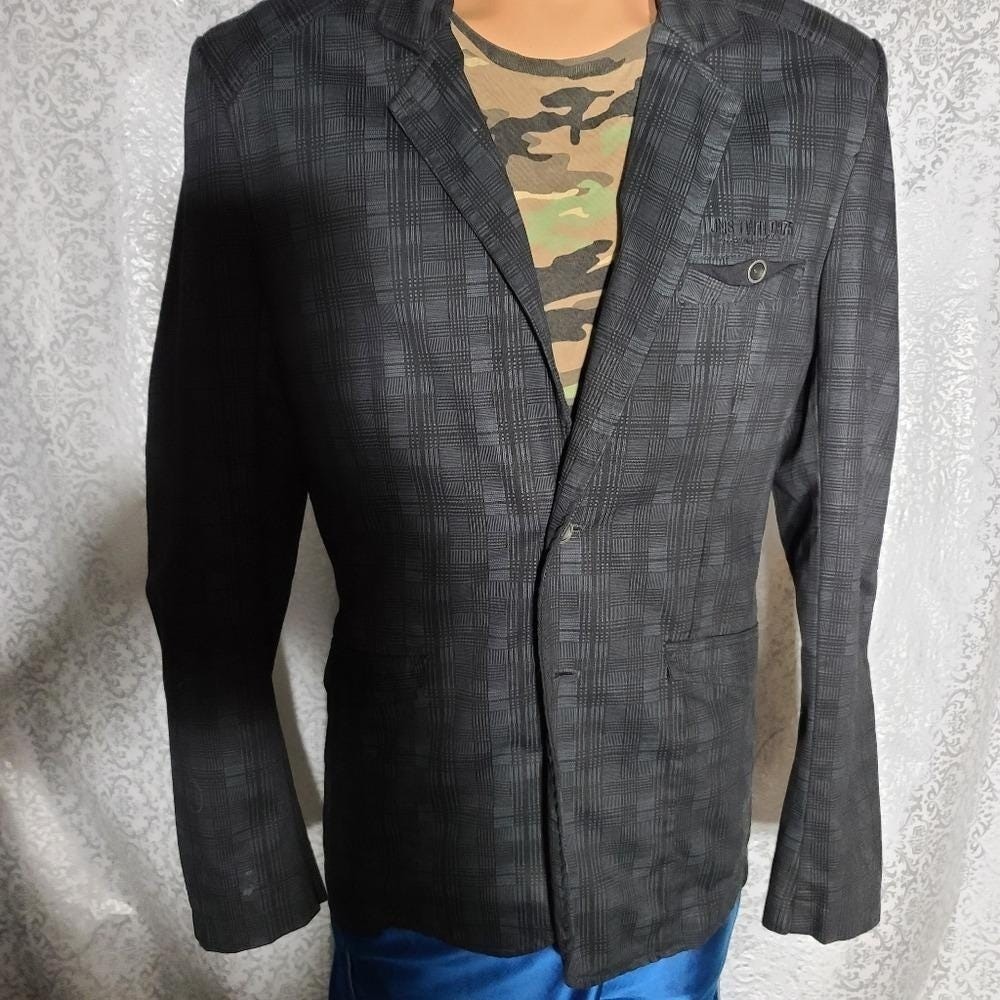 Zara mens plaid blazer small