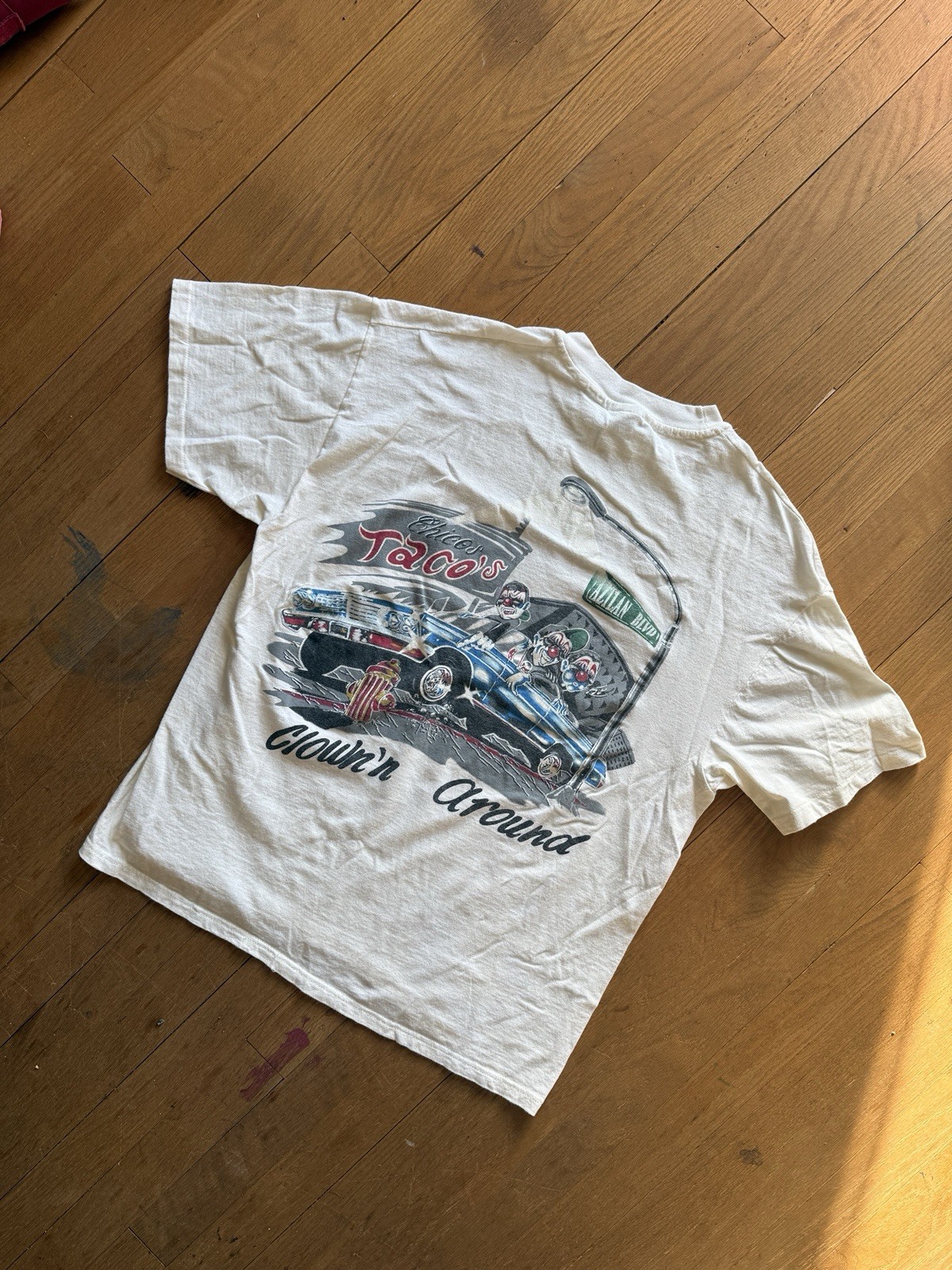 ✅ Vintage Call’n Da Shots Clownin Around Lowrider Clown Cotton Graphic L