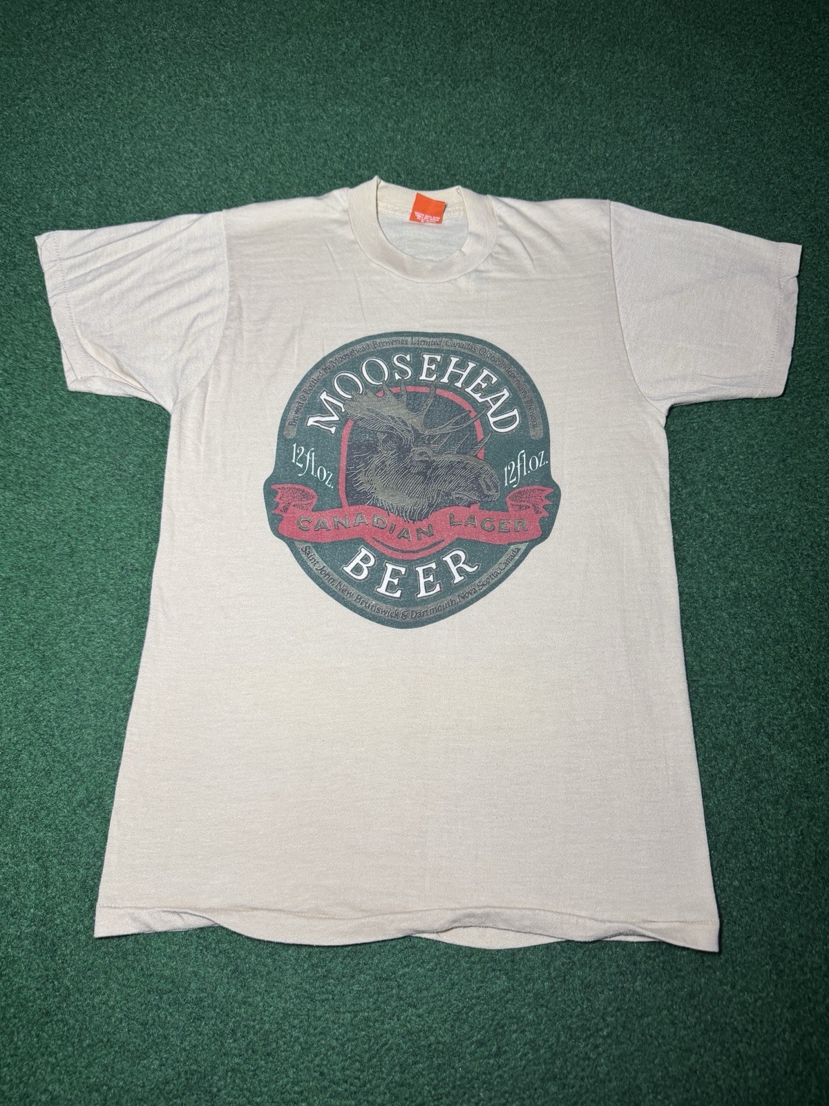 Moosehead Beer Vintage T Shirt S/M 17×25 Canadian Lager Retro Screen Stars