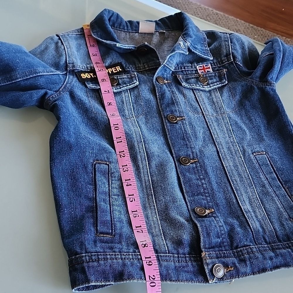 The Beatles Denim Jacket Retro Y2K Rock & Roll Streetwear 60’s Size Xs
