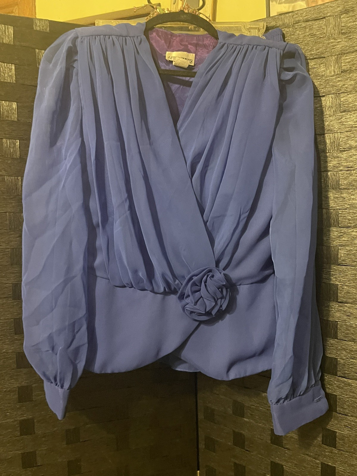 AFTER DARK Vintage Blue Party Formal Women Top & Skirt 80s Gorgeous!