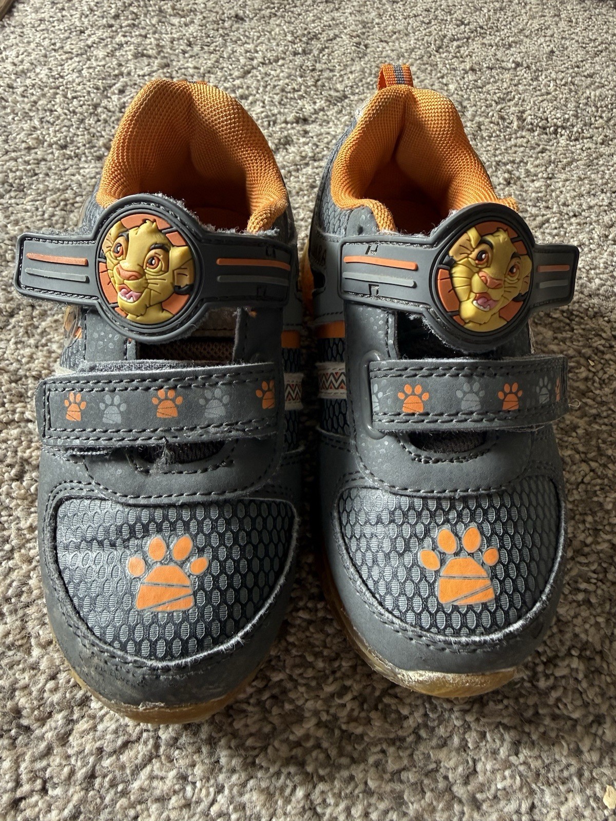Disney Vintage Y2K Lion King Light Up Toddler Shoes Size 10 Simba Rare