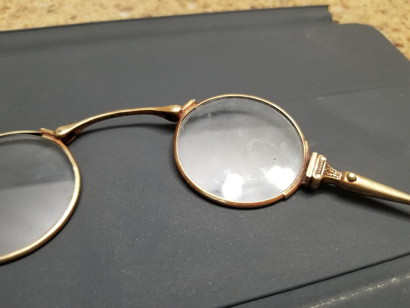 Victorian Opera Glasses Solid 14k Yellow Gold C. 1886 9.8 Grams