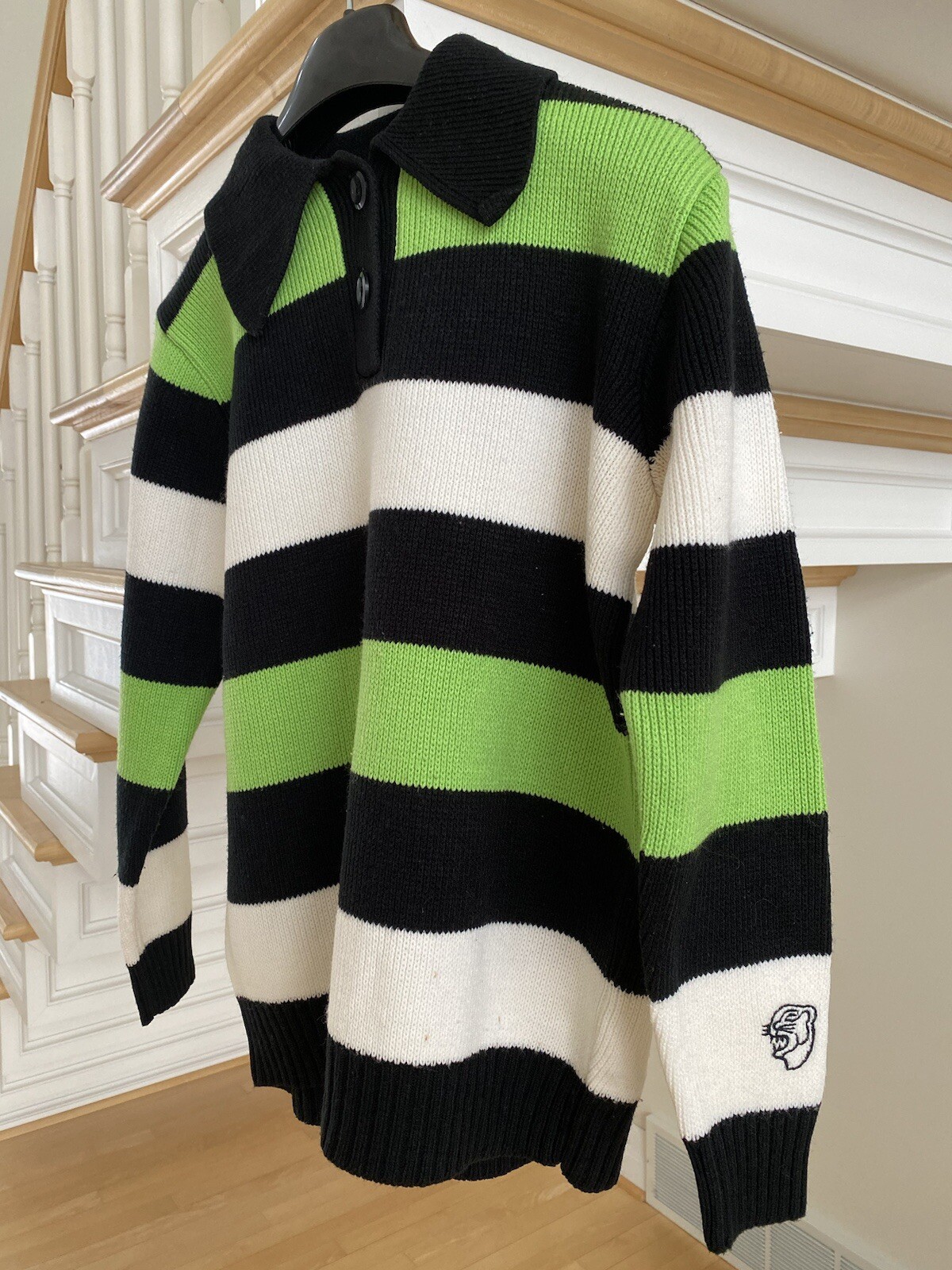 Vintage Arctic Cat Cat Women’s Arctic CatSweater Medium Lime Green Logo