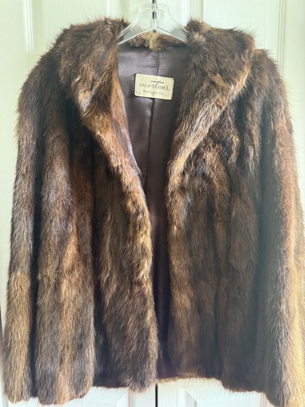 Morton’s Washington DC Vintage Fur Coat Size :S,M,L ,Xl Or All Size