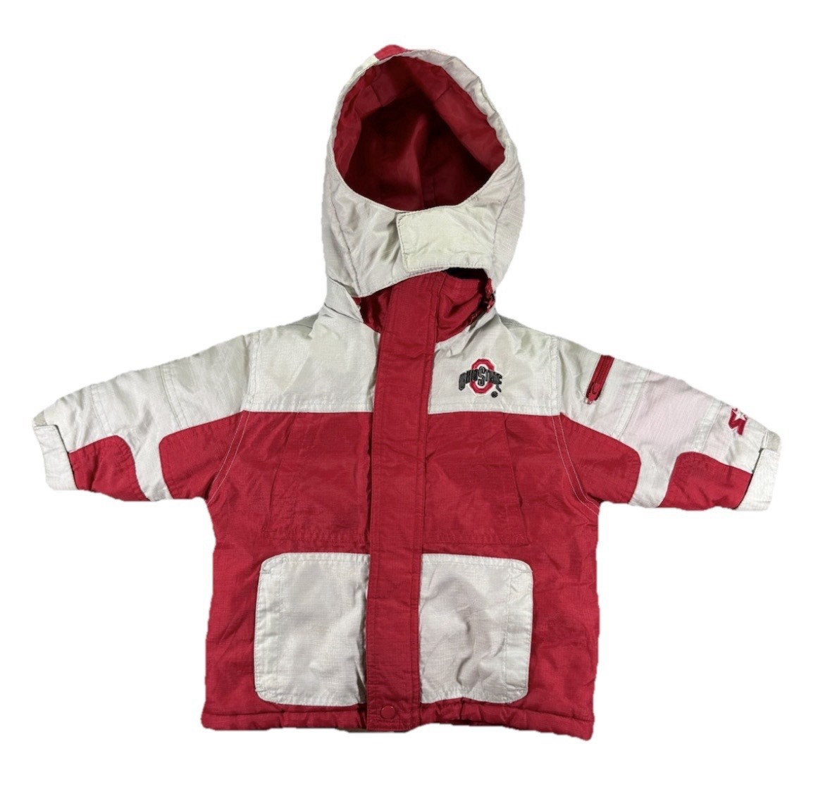 Vintage Starter Ohio State Buckeyes Insulated Coat 12 Months Red Football NFL 90