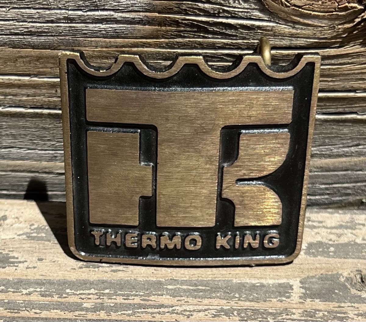 Vintage Thermo King Solid Bronze Belt Buckle Dynabuckle Provo Utah USA Trucking